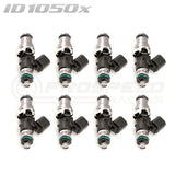 ID1050-XDS Injectors Set of 8, 48mm Length, 14mm Grey Adaptor Top, 14mm Lower O-ring - BMW M3 E90/E92/E93/Dodge Challenger Hellcat