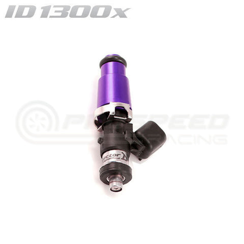 ID1300-XDS Injector Single, 60mm Length, 14mm Purple Adaptor Top, Denso Lower Cushion