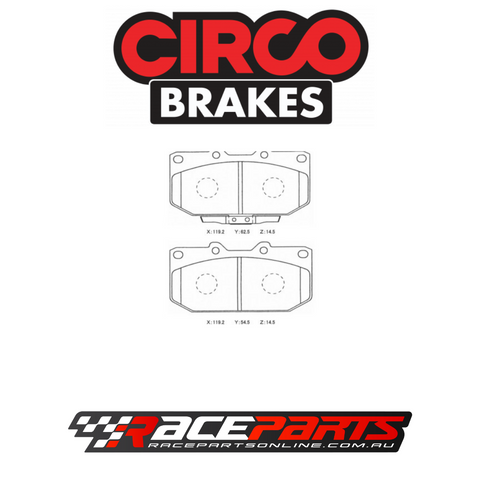 Circo Brake Pads FRONT (WRX 01-06 / Sumitomo 4pot / 200SX / Skyline)