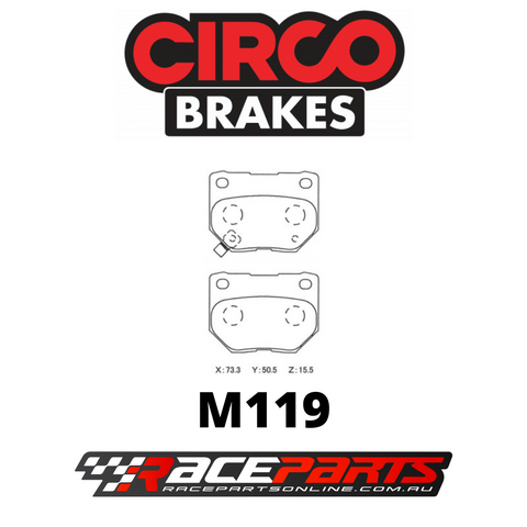 Circo Brake Pads REAR (WRX 01-06 / Nissan 300ZX / Skyline Turbo)