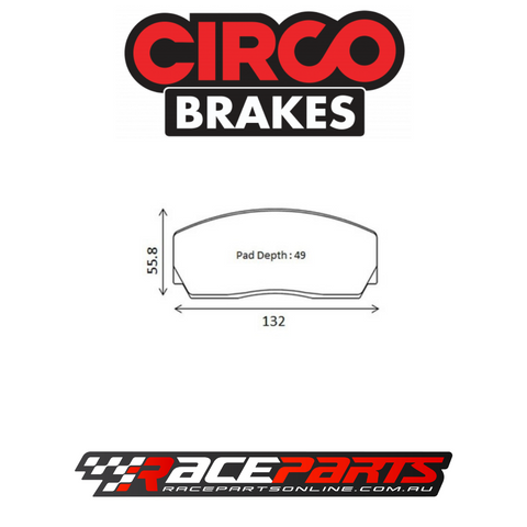 Circo Racing Brake Pads FRONT (AP Racing/86 Race Series) (CP5200 Caliper)