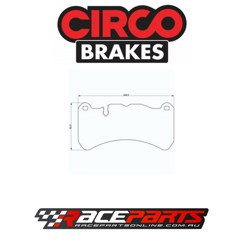 Circo Brake Pads FRONT (Brembo 6pot WRX STI 2017+ / Ford FPV Falcon GT / Mercedes CLK55)