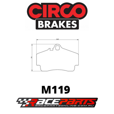 Circo Brake Pads REAR (Porsche Carrera / Boxster / Cayenne / Cayman)