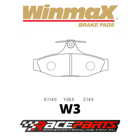Winmax Brake Pads REAR (VE SSV Redline)