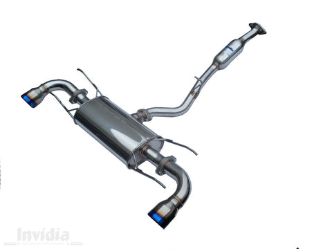 Invidia Q300 Cat Back Exhaust w/Ti Rolled Tips - Mazda RX8 FE 02-08