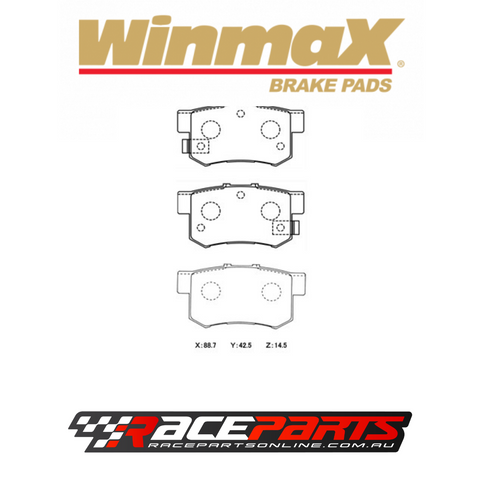 Winmax Brake Pads REAR (Honda S2000 / Integra / Civic)