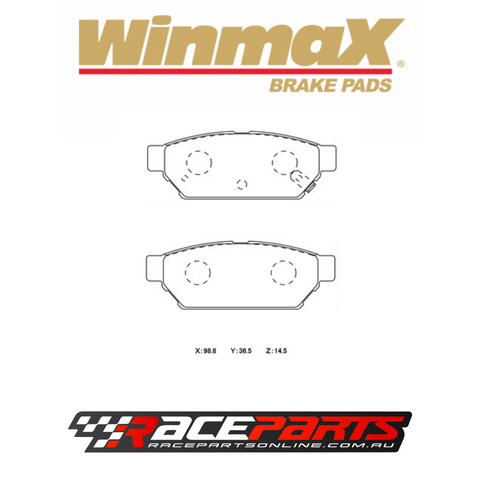 Winmax Brake Pads REAR (Mitsubishi Lancer Evo 1-3)