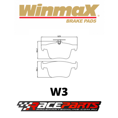 Winmax Brake Pads REAR (Volkswagen Golf VII / Audi A3 / Skoda Octavia)