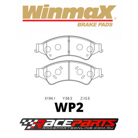 Winmax Brake Pads FRONT (Ford Ranger PX / Mazda BT-50 3.2)