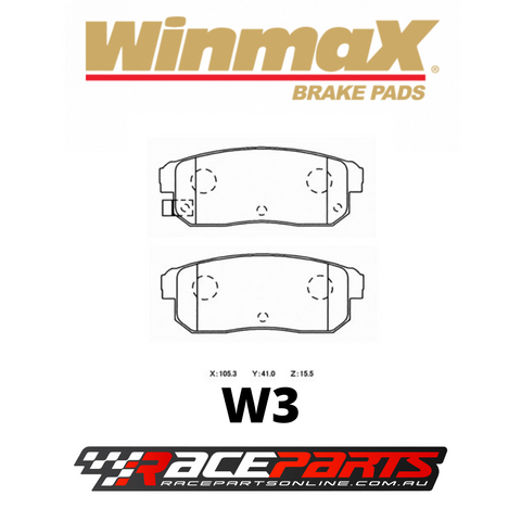 Winmax Brake Pads REAR (Mazda RX8)
