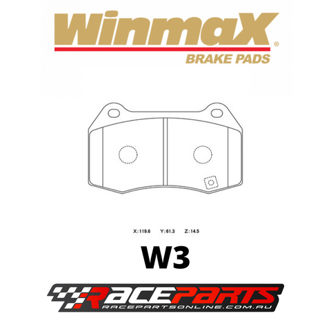 Winmax Brake Pads FRONT (Nissan 350Z Track / Type R Honda Brembo)