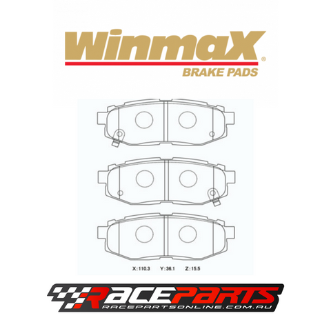 Winmax Brake Pads REAR (BRZ/86 GTS)